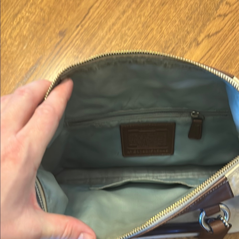 Coach Cream and Brown Women's Bag Set - Picture 3 of 4